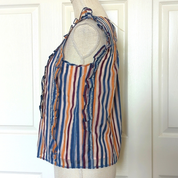 Anthropologie Maeve Elisabetta Ruffled Blouse - Picture 7 of 11